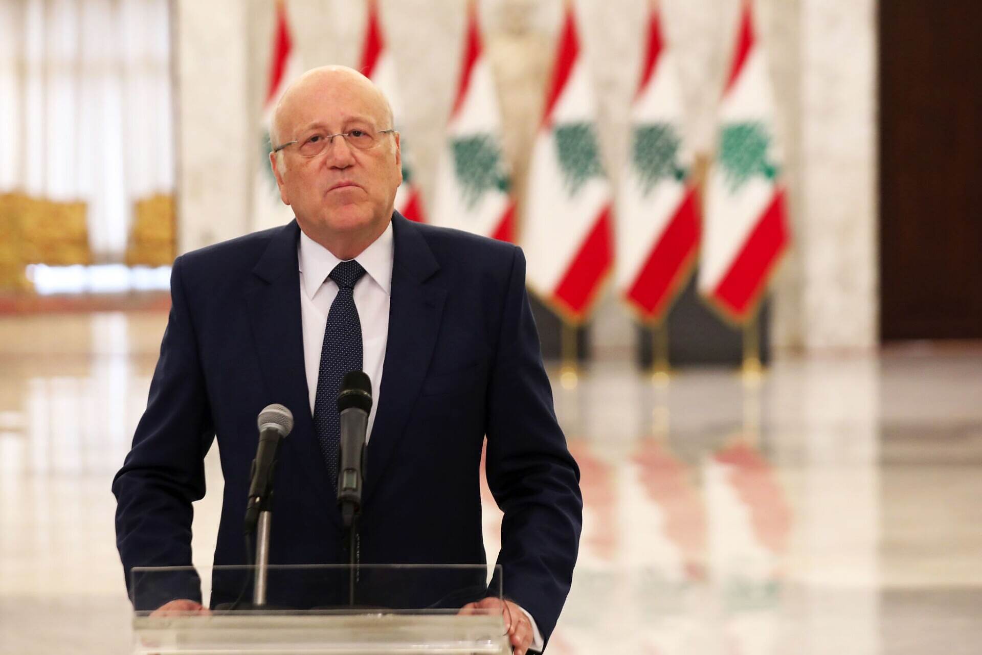رئيس الحكومة اللبنانية يرفض التدخل الايراني في شؤون بلاده ويرى أن مسألة التفاوض مسؤولية لبنانية