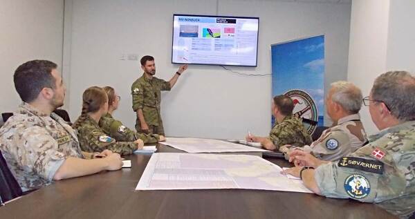 القوات البحرية المشتركة في" البحرين" والذي تقودها استراليا تجري تمريناً لمواجهة الهجمات في البحر الأحمر