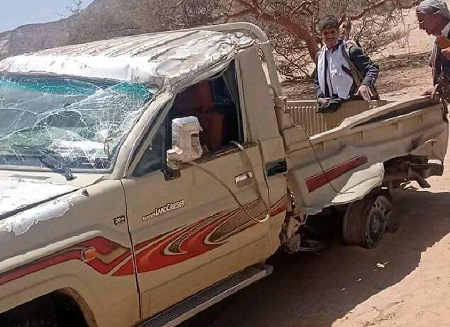 انفجار لغم في سيارة بمحافظة الجوف يؤدي لمقتل مواطن وإصابة عشرة اخرين