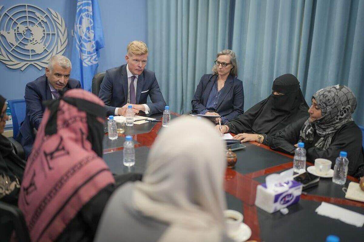 غروندبرغ يختتم زيارته إلى عدن  بعد لقاءه برئيس الحكومة وممثلين عن المجتمع المدني وقيادات نسائية