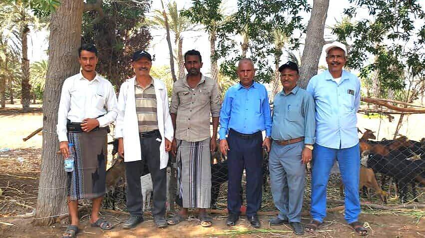 مدير مكتب الزراعة في تعز يتفقد الدفعة الأخيرة لمشروع الاستجابة الطارئة للزراعة والتغذي