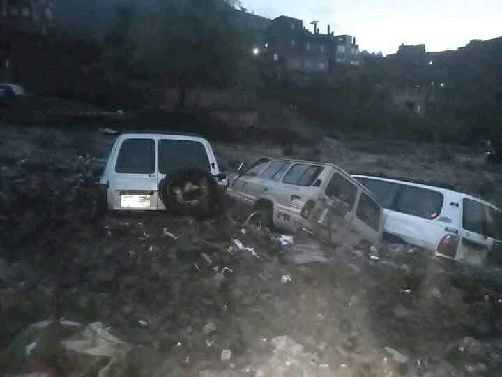 وفاة رجل وفقدان ابنته جراء سيول اجتاحت أرياف تعز