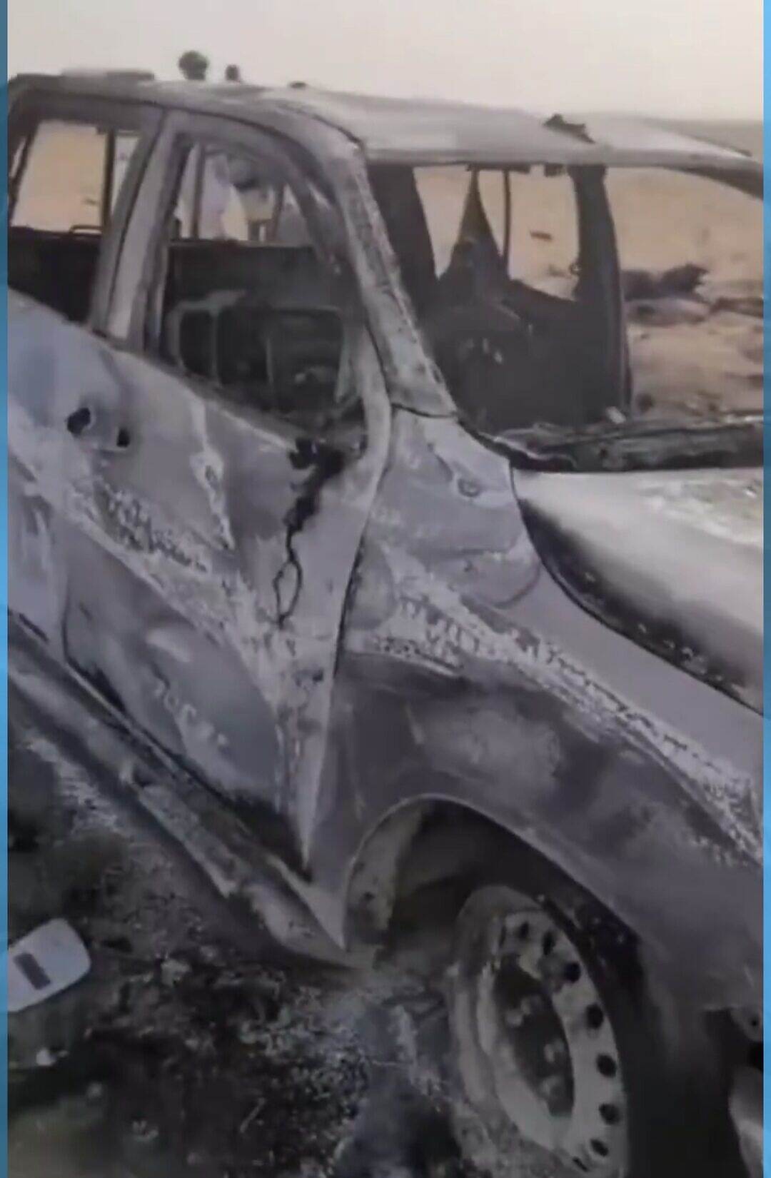 مقتل مواطن وإصابة 9 آخرين بانفجار لغم في سيارة على الطريق الصحراوي بمحافظة الجوف