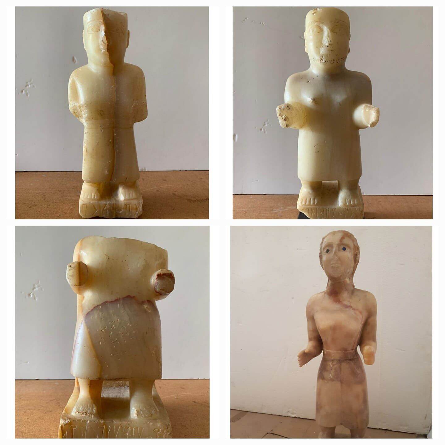 اليمن تستعيد 16 قطعة أثرية نادرة من فرنسا تشمل تمثال ملك قتبان ولوحات جنائزية