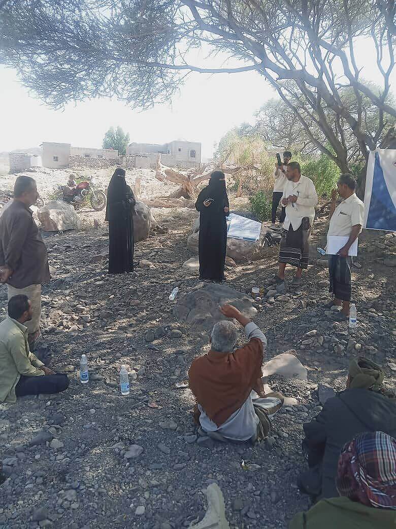 جلسات الحوار المجتمعي ضمن مشروع التماسك المجتمعي في مديرية ردفان بلحج