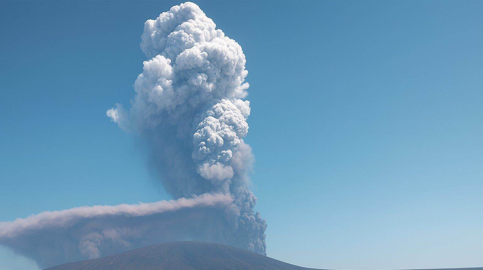 ثوران بركان عفار يصل تأثيره إلى اليمن ويغطي سماء محافظات بالرماد والغبار