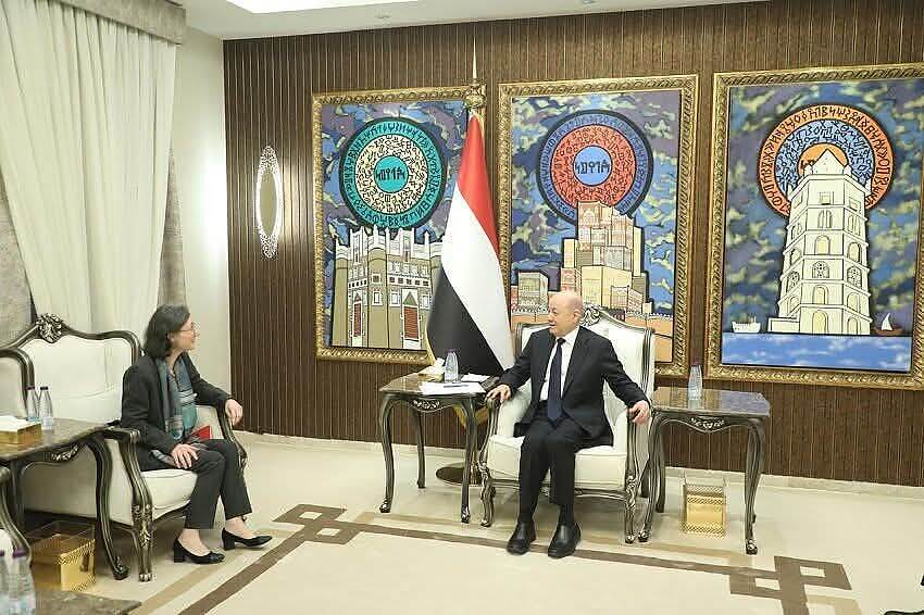 خلال لقائه السفيرة الفرنسية.. الرئيس العليمي يؤكد التزام الدولة بحماية مركزها القانوني