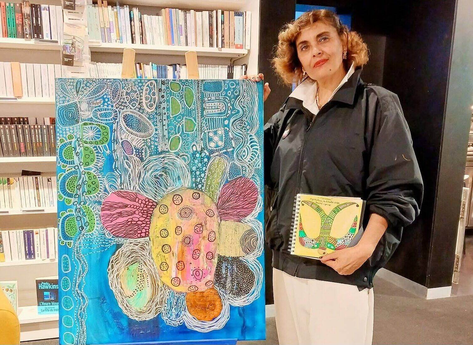 الفنانة شيراز بلفقيه تحتفل بإصداراتها الجديدة: كتب تلوين لعلاج الفن للكبار