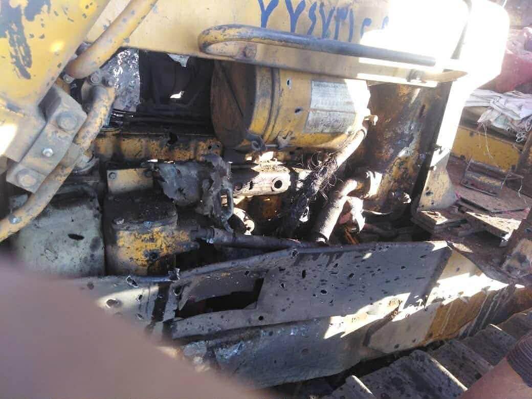 جماعة الحوثيين تقصف معدات شق طريق في مديرية سامع بمحافظة تعز