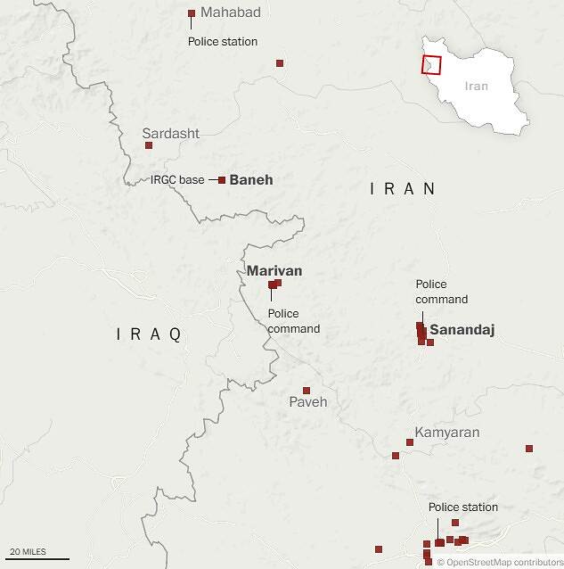 ‏الولايات المتحدة واسرائيل يكثفان استهدافاتهما للمحافظات الكردية الايرانية