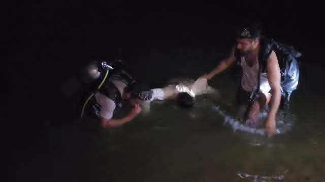 فرق الدفاع المدني في مأرب تنتشل جثتي رجلين وامرأة وانقاذ أخرى من سد مأرب