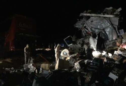 وفاة 6 أشخاص وإصابة 19 آخرين بحادث مروري على طريق" العبر  مأرب"