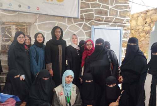 وفد أممي يطلع على خدمات دعم النساء والفتيات في المساحة الآمنة بالشمايتين