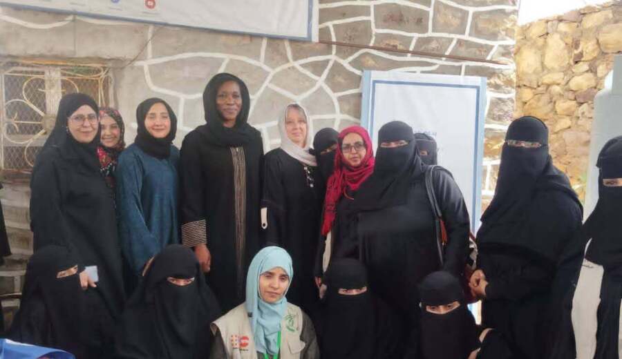 وفد أممي يطلع على خدمات دعم النساء والفتيات في المساحة الآمنة بالشمايتين