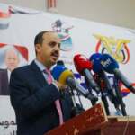 وزير الإعلام ينفي لقاءه بحمود هزاع.. وشرطة مأرب تربط اعتقاله بالإساءة للوزير