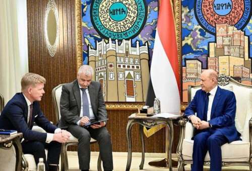 غروندبرغ يلتقي الرئيس العليمي في الرياض في محاولة جديدة لايقاف التصعيد