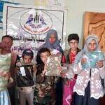 جمعية الايمان النسوية توزّع كسوة العيد على الأطفال في الاصابح والشمايتين بتعز